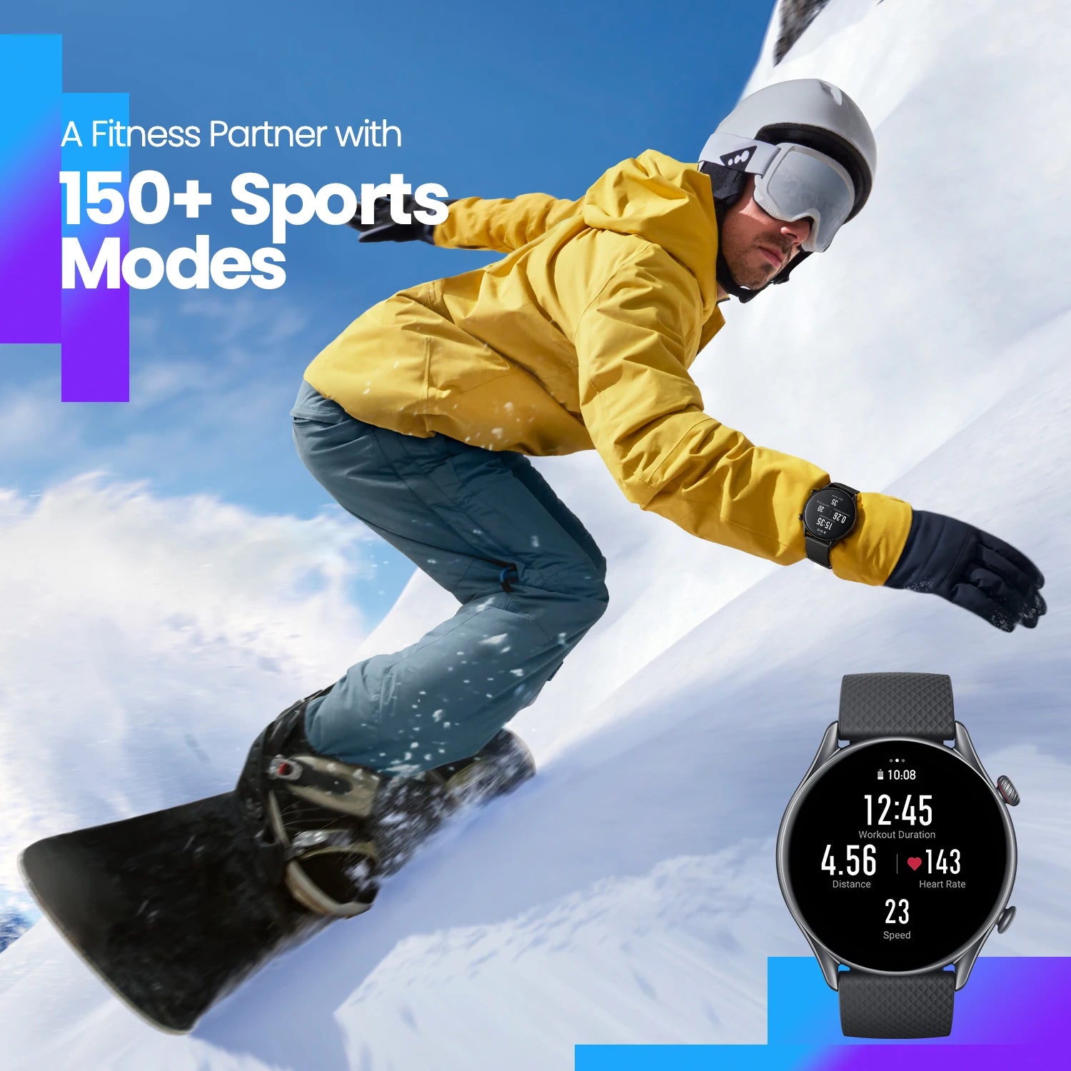 GTR-3 Pro Smartwatch AMOLED Display Zepp for fitness
