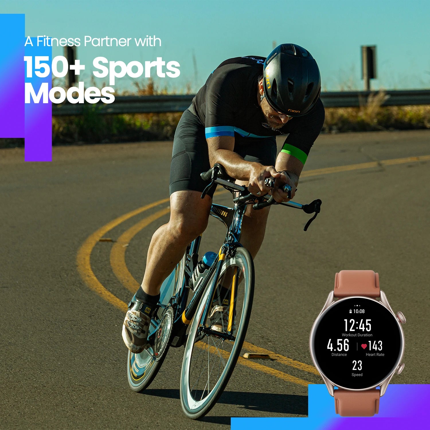 GTR-3 Pro Smartwatch AMOLED Display Zepp for fitness