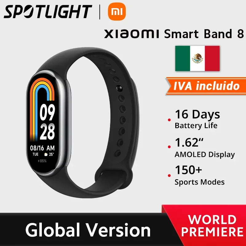 Global Version 8 Blood Oxygen Fitness Tracker
